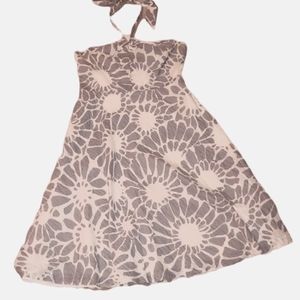 J. Crew size 8 floral grey white midi dress